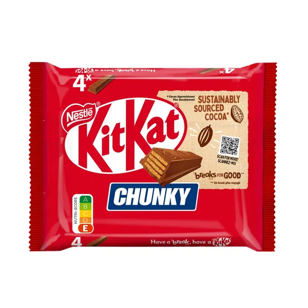 Multipakk Kit Kat Chunky vahvel piimašokolaadiga 4x40g