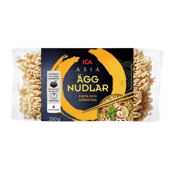 Olu nūdeles ICA 250g