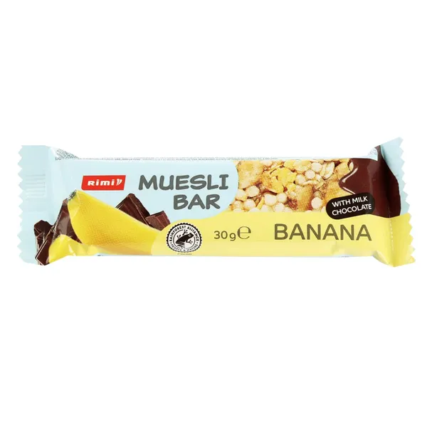 Müslibatoon banaani ja piimašokolaadiga Rimi 30g