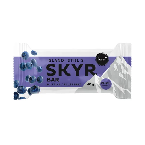 Mustikadessert šokolaadiglasuuris Farmi skyr 40g