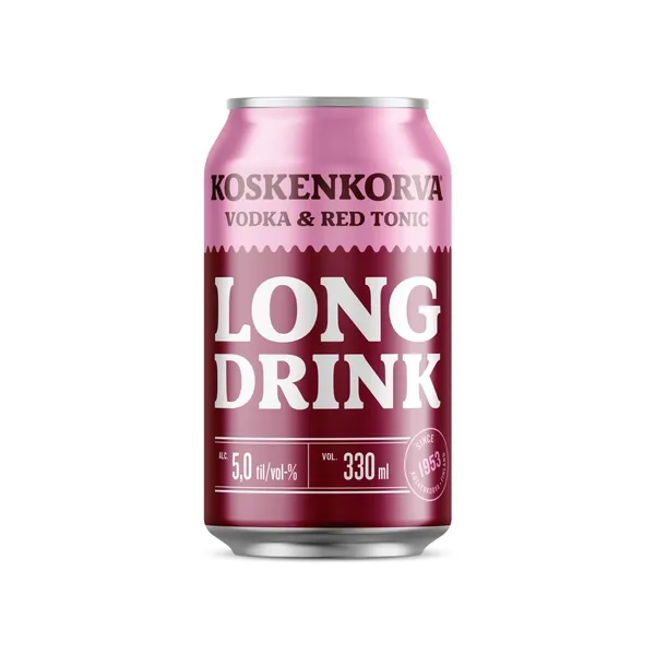 Muu alkohoolne jook Koskenkorva Long Drink Red 5%vol 0,33l purk