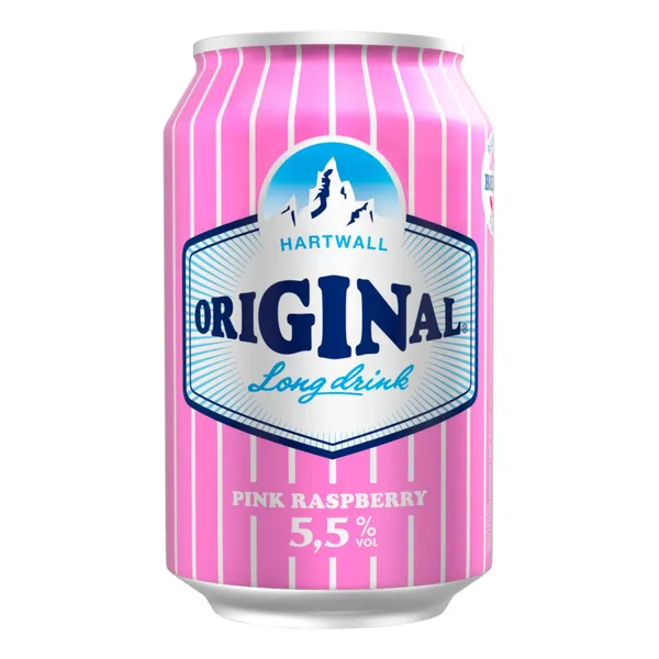 Muu alkohoolne jook Hartwall Long Drink Pink Raspberry 5,5%vol 0,33l purk