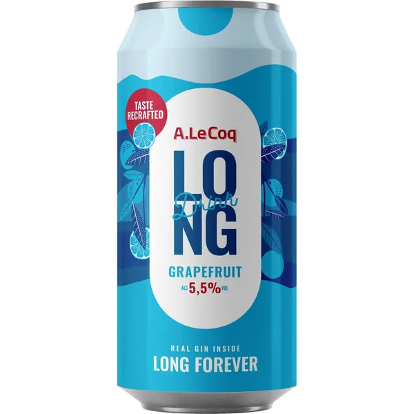 muu alkohoolne jook Long Grapefruit, A.LE COQ, 500 ml