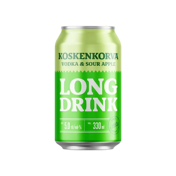 Muu alkohoolne jook Kosken Ld Vodka Sour & Apple 5% 0,33l
