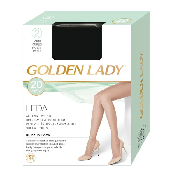 Naiste sukkpüksid Golden Lady Leda 20den 4 nero