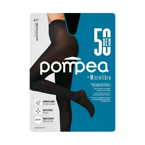 Naiste sukkpüksid Pompea Microfibra 50 nero 1/2