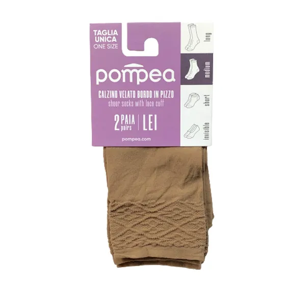 Naiste sokid Pompea Lady 30 polvere dorata 2 paari