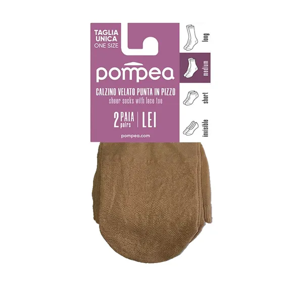 Naiste sokid Pompea Pizzo 25 ambrato 2 paari