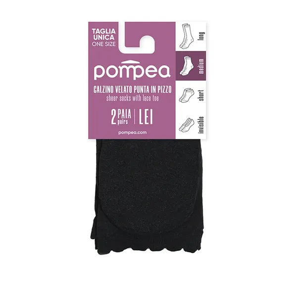 Naiste sokid Pompea Pizzo 25 nero 2 paari