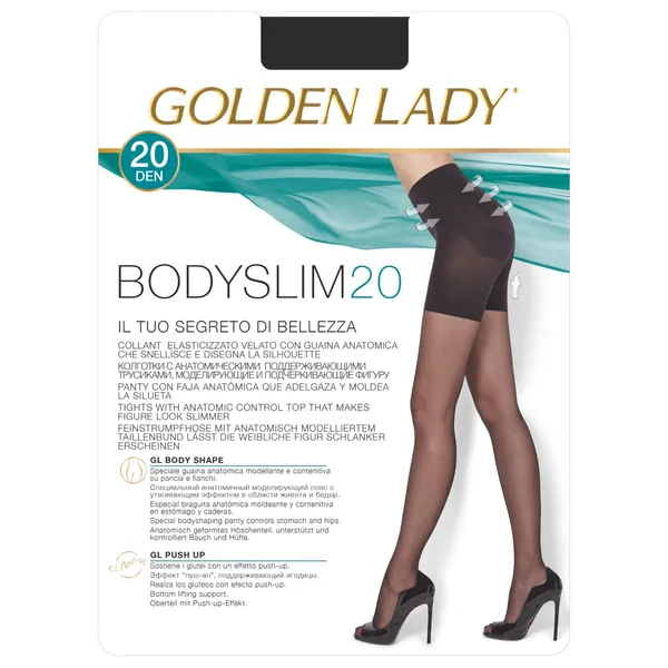 Naiste sukkpüksid Golden Lady Bodyslim 20den 3 nero