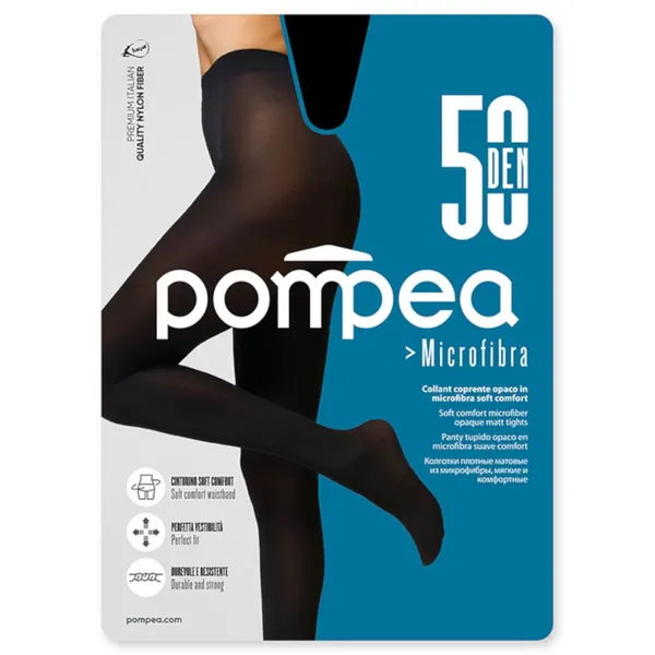 Naiste sukkpüksid Pompea Microfibra 50 nero 3
