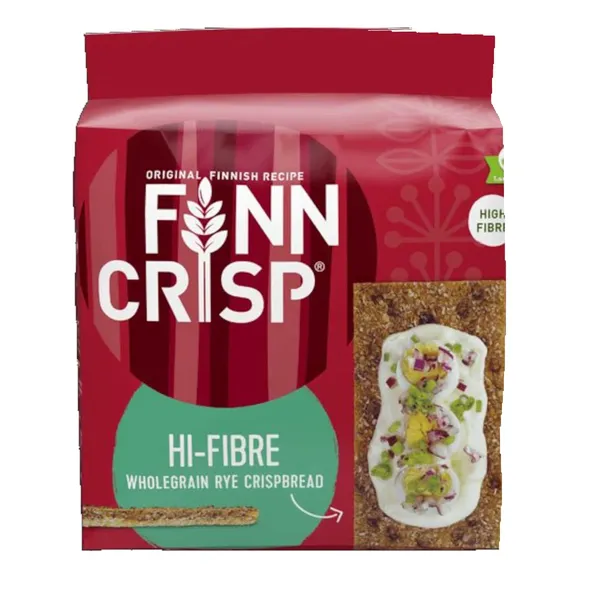 Näkileivad FINN CRISP,  Hi-Fibre kandilised, 200g