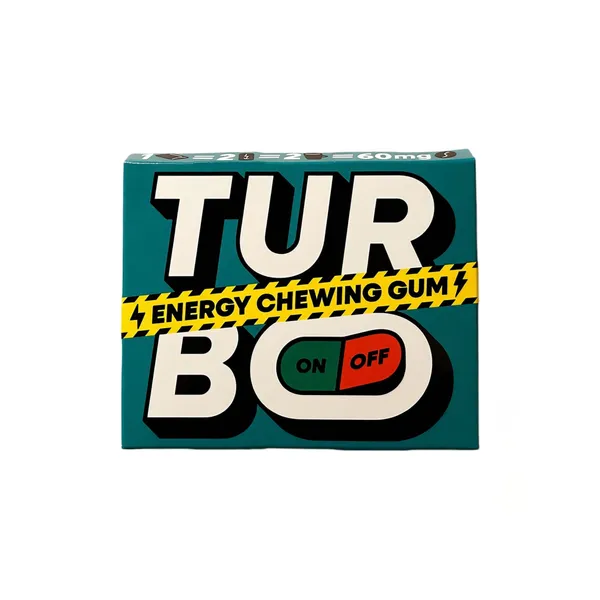 Närimiskumm Turbo Energy Gum Coolmint magusainetega 21g