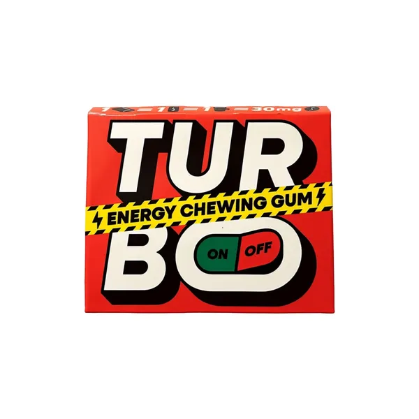 Närimiskumm Turbo Energy Gum Watermelon magusainetega 21g