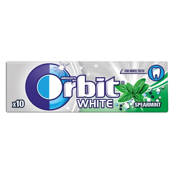 Närimiskumm White Spearmint suhkruvaba magusainetega, ORBIT, 14 g