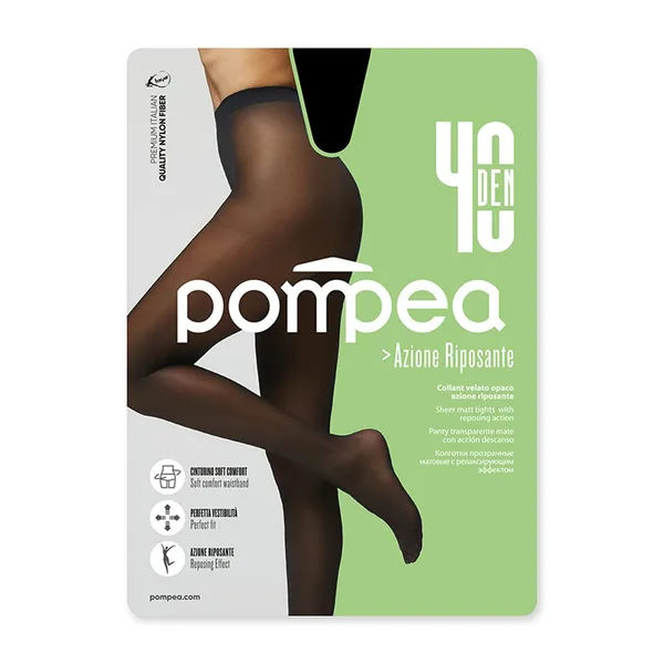 Naiste sukkpüksid Pompea Riposante 40 nero 3
