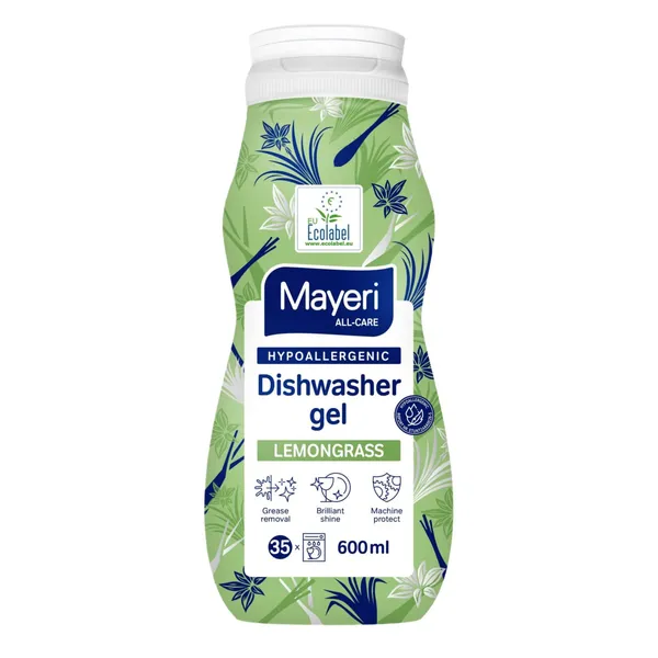 Nõudepesugeel Mayeri All in One Lemongrass hüpoallergeenne 600ml