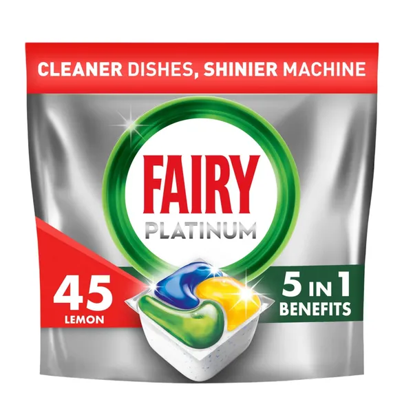 Nõudepesukapslid Fairy Platinum Lemon 45tk