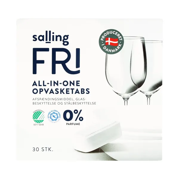 Nõudepesutabletid All in One Salling Fri 30tk