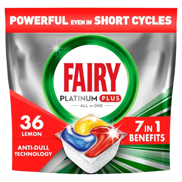 Nõudepesukapslid Fairy Platinum Plus Lemon 36tk
