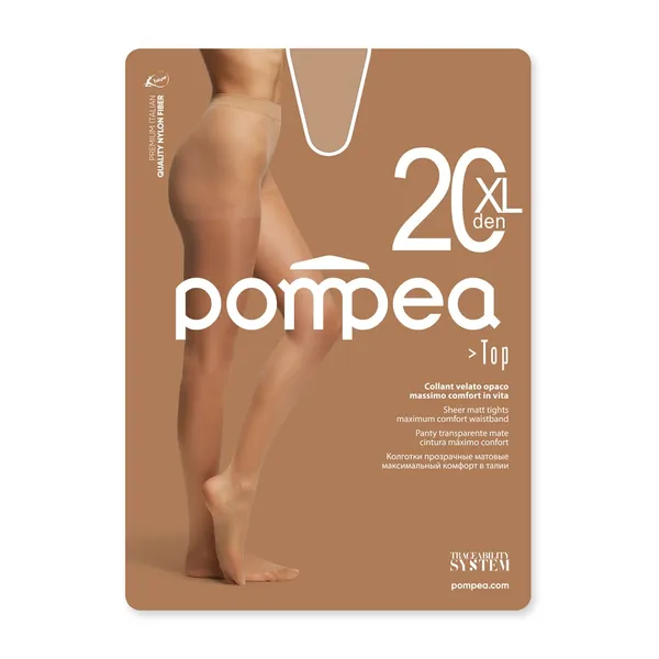 Naiste sukkpüksid Pompea Top 20 polvere dorata XL