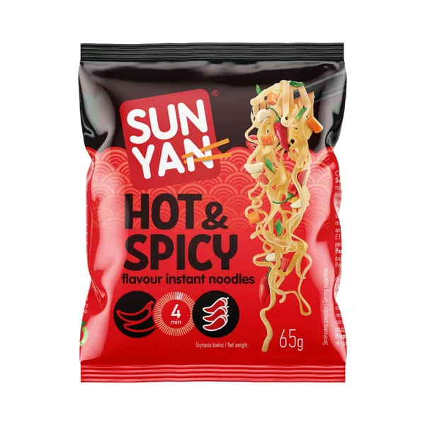 Nuudlid vürtsikad Sun Yan 65g