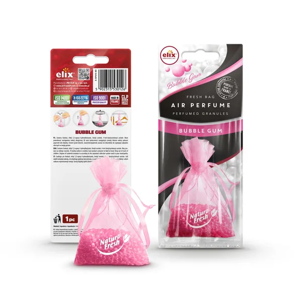 Õhuvärskendaja autos Pearls Fresh Bag Bubble Gum