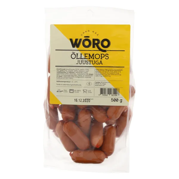 Õllemops juustuga, WÕRO, 500 g