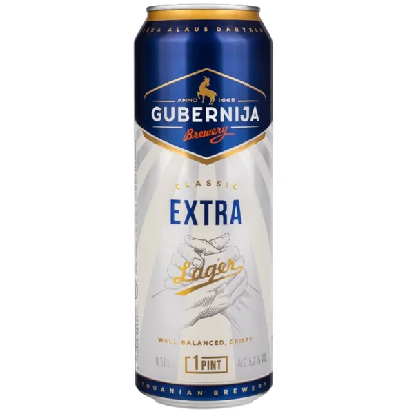 Õlu Gubernija Ekstra Lager 5,2% 0,568l