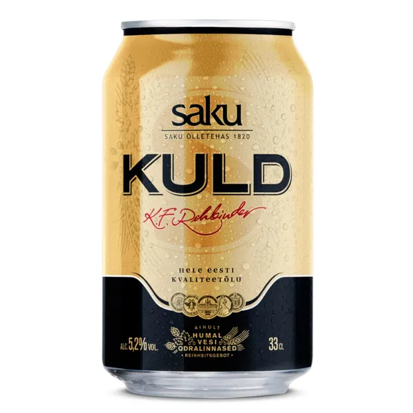 Õlu SAKU Kuld 5,2%vol, pudel, 330ml,R15/98808/37