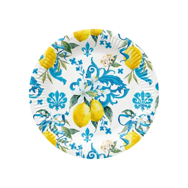 Pabertaldrikud Paw lillelised 23cm 8tk SS26