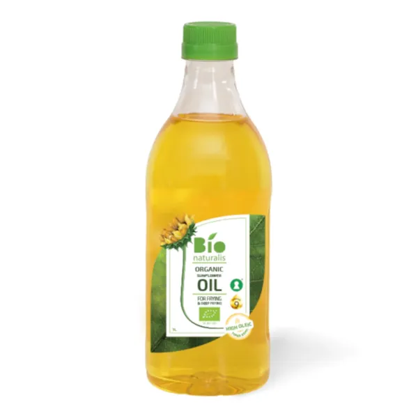 Orgaaniline päevalilleõli BIONATURALIS kõrge oleiinisisaldusega 1L, LT-EKO-001