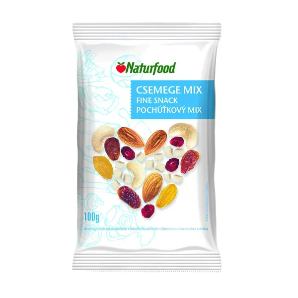 Pähklite ja kuivatatud puuviljade segu Fine Snack Naturfood 100g