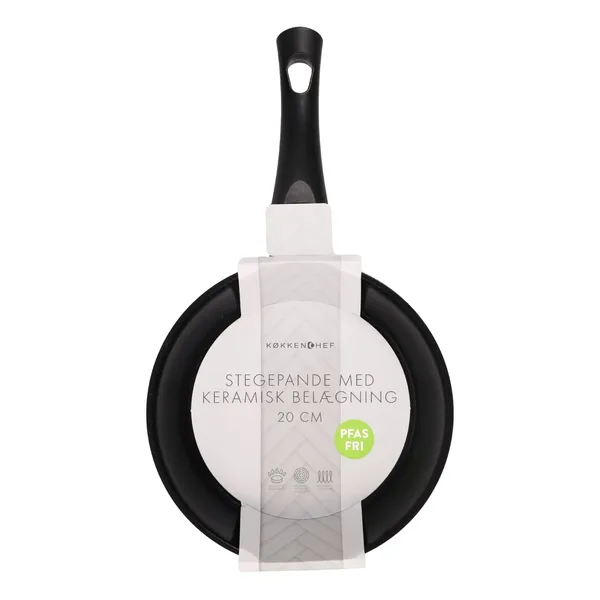 Pann keraamilise kattega Kokkenchef 20 cm