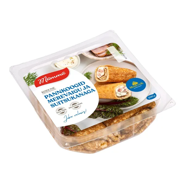 Pannkoogid merevaigu ja suitsukanaga Mamma 200g