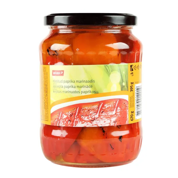 Marinēta paprika Rimi apcepta 670g/395g
