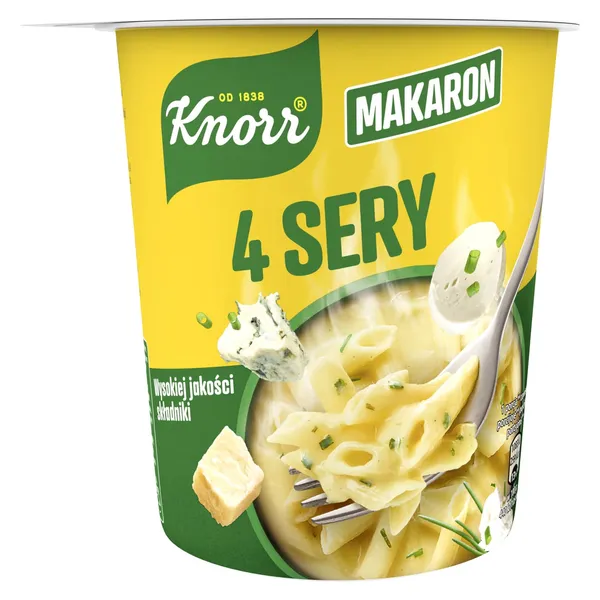 Nūdeles Knorr POT četru sieru 66g