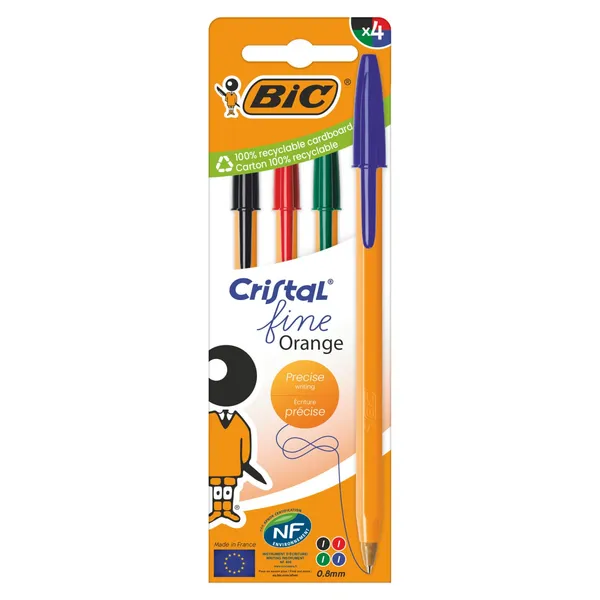 Pastapliiats Bic Orange Fine 4tk BS26