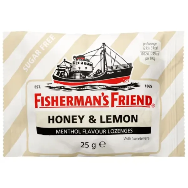 Pastillid mee- ja sidrunimaitselised magusainega Fisherman's Friend 25g