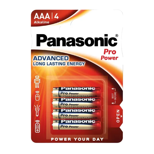Patarei Panasonic Pro Power LR03PPG/4B AAA 4tk