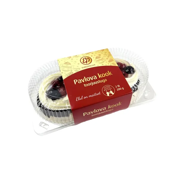 Pavlova kook toorjuustuga 2tk Europagar 200g