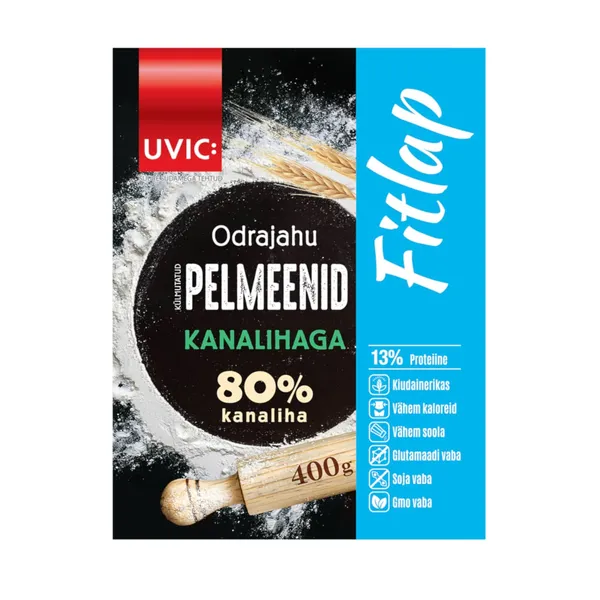 Pelmeenid odrajahust kanalihaga Fitlap Uvic 400g