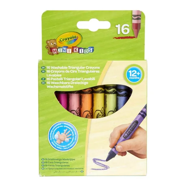 Pestavad kolmnurksed rasvakriidid Crayola 16tk