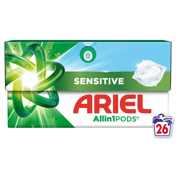 Geelkapslid ARIEL Sensitive, 30 pesukorda