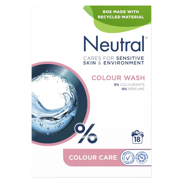Pesupulber Sensitive Skin Colour Wash 18 pk, NEUTRAL, 1,188 kg