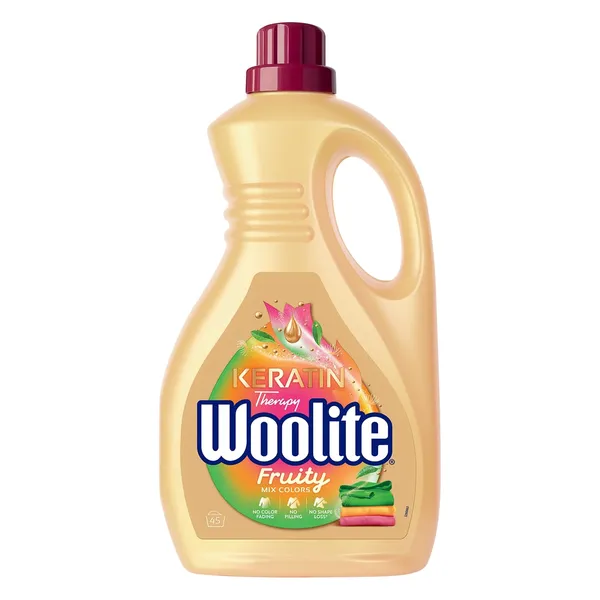 Woolite Keratin Therapy Fruity vedel pesuvahend värvilistele riietele 2,7l