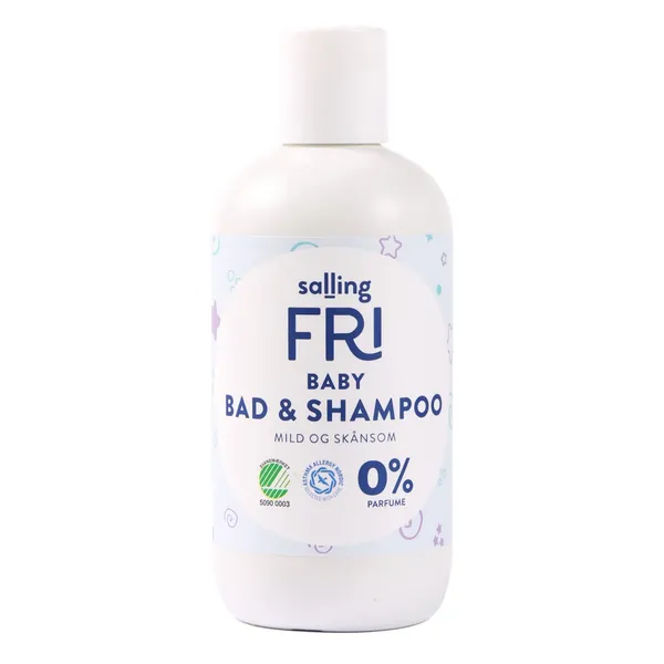 Pesuvahend ja šampoon beebidele lõhnastamata Salling Fri 250ml