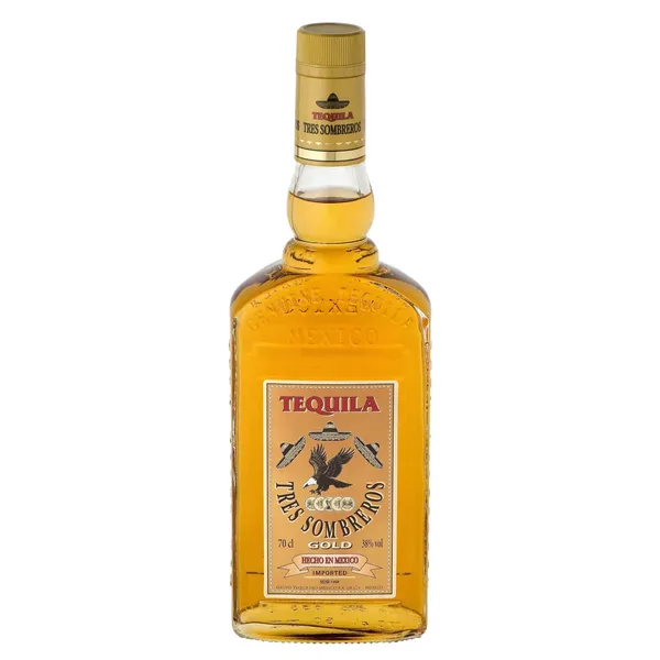 Piiritusjook Tequila Tres Sombreros Gold 38% 0,7l