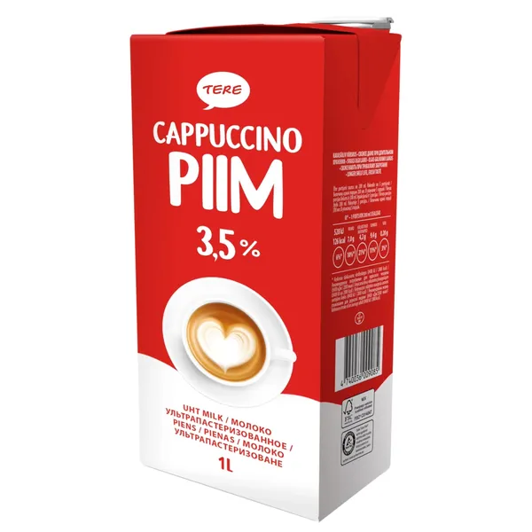 Cappuccino piim 3,5%, TERE, 1 L