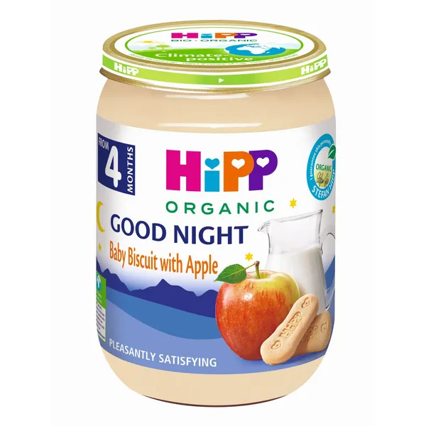 Piimapuder Hipp head ööd küpsistega 4k 190g